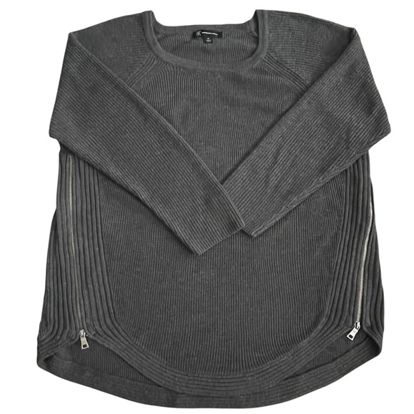 INC International Concepts Gray Long Sleeve sweater w/ zipper details Sz: 2X - Picture 7 of 13